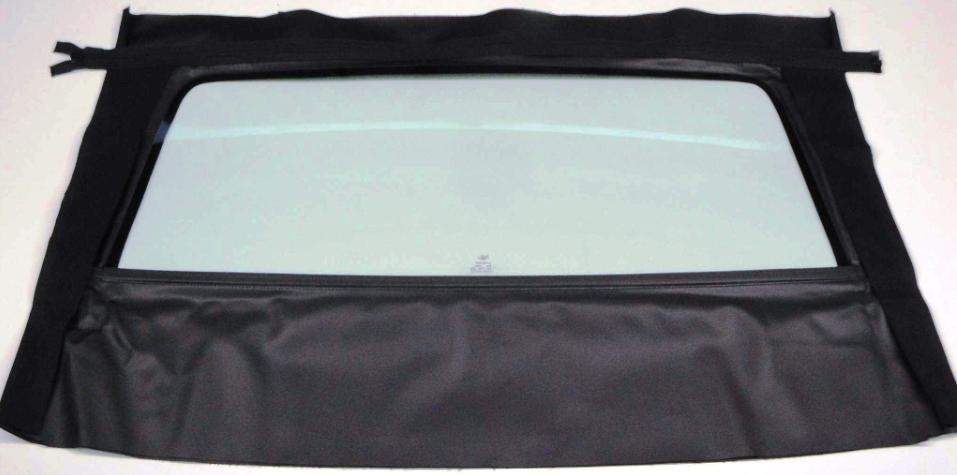 FORD MUSTANG 83 93 CONVERTIBLE REAR GLASS ASSEMBLY   BLACK  